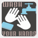Search for wash hands stickers Bathroom