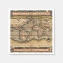 Search for map of the world napkins Vintage