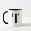 Search for t monogram mugs Black and white
