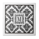 Search for black damask pattern tiles Classic