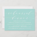 Search for mint rehearsal dinner invitations Minimalist