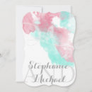 Search for blush and mint wedding invitations Watercolor