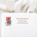 Search for red bow return address labels Simple