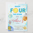 Search for reach four the stars birthday invitations Outer space