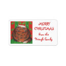 Search for cat christmas return address labels Kitty