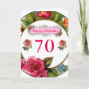 Search for grandmas 70th birthday cards Floral