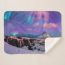 Search for aurora borealis blankets Snow