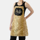 Search for metallic aprons Glam