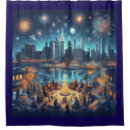 Search for new year shower curtains New year's eve