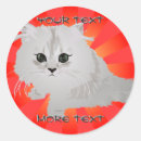 Search for cute fluffy stickers Kitten