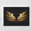 Search for angel wings invitations Gold