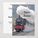Search for railroad birthday invitations Vintage