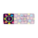 Search for neon yellow return address labels Pink