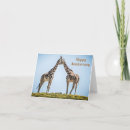 Search for animal happy anniversary cards Giraffe