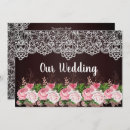 Search for black lace wedding invitations Pink
