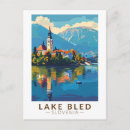Search for slovenia postcards Lake bled