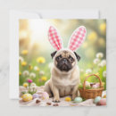 Search for pug easter cards Bunny ears