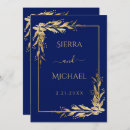 Search for eucalyptus foliage wedding invitations Gold