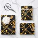 Search for chain wrapping paper Gold