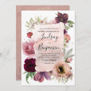 Search for dusty rose and burgundy wedding invitations Floral