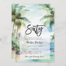 Search for beach 60th birthday invitations Tropical