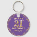 Search for party purple key rings Happy birthday