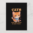 Search for black cat with your quotes postcards Cute