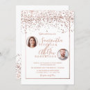 Search for rose gold wedding invitations White