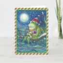 Search for frog christmas cards Santa