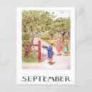 Search for vintage autumn postcards Children