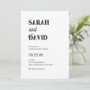 Search for plain white wedding invitations Minimalist