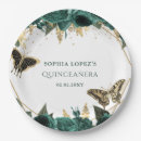 Search for emerald green gold plates Sweet 16
