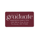 Search for maroon return address labels High school