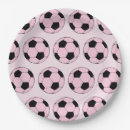 Search for pink soccer plates Girly