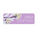 Search for lilac flower return address labels Elegant