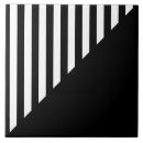 Search for black and white stripes tiles Minimalist