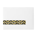 Search for gold chevron return address labels Elegant