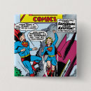 Search for superman square badges Classic comic book