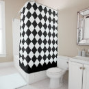 Search for black white diamond shower curtains Elegant