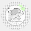 Search for green elephant baby shower stickers Safari
