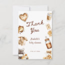Search for baby is brewing thank you cards Brown