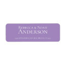 Search for lavender wedding return address labels Minimalist