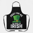 Search for st patricks day aprons Shenanigans