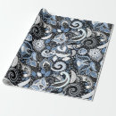 Search for blue paisley wrapping paper Country