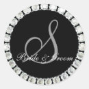 Search for s monogram wedding stickers Black
