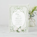 Search for gingham baby shower invitations Simple