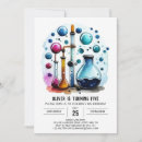 Search for mad scientist birthday invitations Whimsical