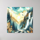 Search for waterfall paintings canvas prints Forest