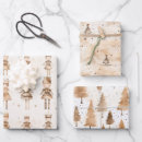 Search for neutral christmas wrapping paper Nutcracker