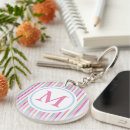 Search for and pink stripe key rings Striped